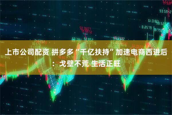 上市公司配资 拼多多“千亿扶持”加速电商西进后：戈壁不荒 生活正旺